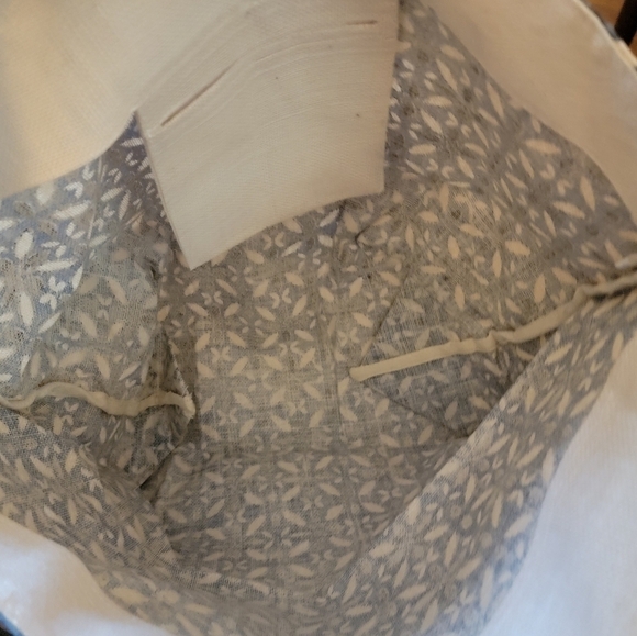 Large Handled Tote Printed Burlap Bag - Picture 9 of 11